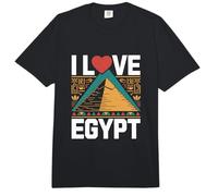 Yo Amo Egipto Pirámides Corazón Jeroglíficos Comfort Colors Adult Heavyweight T-Shirt