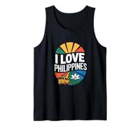 Yo Amo Filipinas Jeepney Flower Camiseta sin Mangas