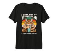 Yo Bebo con Toda mi Mano es más eficiente Camiseta Premium