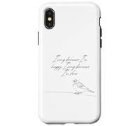 Yo Canto Porque Soy Feliz, Canto Porque Soy gorrión Libre Carcasa para iPhone X/XS