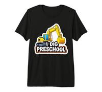 Yo cavo Excavadora Preescolar Equipo de Construcción Pesado Niños Camiseta Premium
