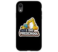 Yo cavo Excavadora Preescolar Equipo de Construcción Pesado Niños Carcasa para iPhone XR
