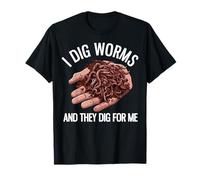 Yo cavo Gusanos y Cavan para mí Funny Worm Farming Camiseta