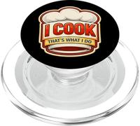 Yo cocino, eso es lo Que Hago, Chef Vintage, Divertida Cita de Cocina PopSockets PopGrip para MagSafe