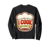 Yo cocino, eso es lo Que Hago, Chef Vintage, Divertida Cita de Cocina Sudadera