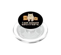 Yo como Cemento Gato Gracioso Memes De Internet Memes Divertidos Gen-Z PopSockets PopGrip para MagSafe