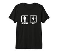 Yo como Jugador de críquet Juego de Bate y Pelota Camiseta Premium