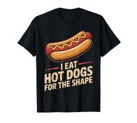 Yo como Perros Calientes para la Forma Funny Hotdog Camiseta