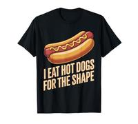 Yo como Perros Calientes para la Forma Funny Hotdog Camiseta