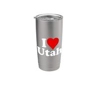 YO CORAZÓN AMO UTAH UT Vaso térmico de acero inoxidable de doble pared