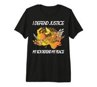 Yo defiendo la Justicia Mi Koi defiendo mi Paz Koi Loving Abogado Camiseta Premium