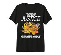 Yo defiendo la Justicia Mi Koi defiendo mi Paz Koi Loving Abogado Camiseta Premium
