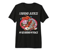 Yo defiendo la Justicia Mi Koi defiendo mi Paz Koi Loving Abogado Camiseta Premium