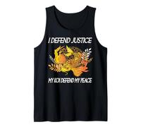 Yo defiendo la Justicia Mi Koi defiendo mi Paz Koi Loving Abogado Camiseta sin Mangas