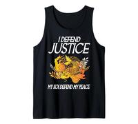 Yo defiendo la Justicia Mi Koi defiendo mi Paz Koi Loving Abogado Camiseta sin Mangas