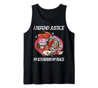 Yo defiendo la Justicia Mi Koi defiendo mi Paz Koi Loving Abogado Camiseta sin Mangas