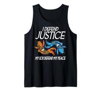 Yo defiendo la Justicia Mi Koi defiendo mi Paz Koi Loving Abogado Camiseta sin Mangas