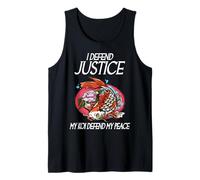 Yo defiendo la Justicia Mi Koi defiendo mi Paz Koi Loving Abogado Camiseta sin Mangas