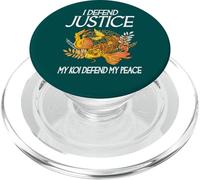 Yo defiendo la Justicia Mi Koi defiendo mi Paz Koi Loving Abogado PopSockets PopGrip para MagSafe