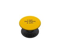 Yo Digo Malas Palabras una Gran Boca sarcástica para IR al baño PopSockets PopGrip Adhesivo