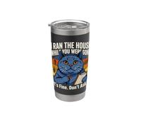 Yo dirigí la casa mientras te fuiste su multa no pregunte Vaso térmico de acero inoxidable de doble pared