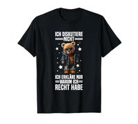 Yo Discuto No Explicar Por Qué Tengo Razón Oso Inteligente Camiseta
