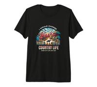 Yo elegiría la Vida en el Campo Antes Que la Vida en la Ciudad Cualquier día Camiseta Premium