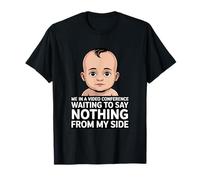 Yo en una videoconferencia Esperando no Decir Nada de mi Lado Camiseta