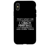 Yo Entrenador de Fútbol y Sé Cosas | Fútbol Divertido Carcasa para iPhone X/XS