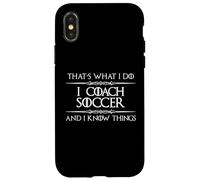 Yo Entrenador de Fútbol y Sé Cosas | Fútbol Divertido Carcasa para iPhone X/XS