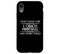 Yo Entrenador de Fútbol y Sé Cosas | Fútbol Divertido Carcasa para iPhone XR