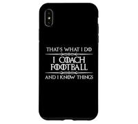 Yo Entrenador de Fútbol y Sé Cosas | Fútbol Divertido Carcasa para iPhone XS MAX
