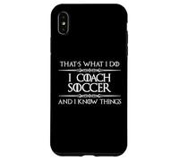 Yo Entrenador de Fútbol y Sé Cosas | Fútbol Divertido Carcasa para iPhone XS MAX