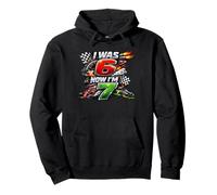 Yo era 6 Ahora Estoy 7 Carreras de Coches de Carreras 67 Meme Niños Niños Cumpleaños Sudadera con Capucha