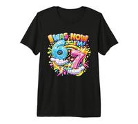 Yo era 6 Ahora Estoy 7 Cumpleaños Goteo Manos 67 Meme 7 Cumpleaños Camiseta Premium