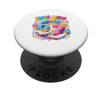 Yo era 6 Ahora Estoy 7 Cumpleaños Goteo Manos 67 Meme 7 Cumpleaños PopSockets PopGrip Adhesivo