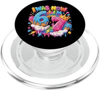 Yo era 6 Ahora Estoy 7 Cumpleaños Goteo Manos 67 Meme 7 Cumpleaños PopSockets PopGrip para MagSafe