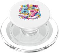 Yo era 6 Ahora Estoy 7 Cumpleaños Goteo Manos 67 Meme 7 Cumpleaños PopSockets PopGrip para MagSafe