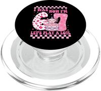 Yo era 6 Ahora Soy 7 Axolotl Funny Six Seven Meme 7th Birthday PopSockets PopGrip para MagSafe