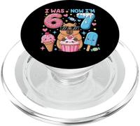 Yo era 6 Ahora Soy 7 Capybara Funny Six Seven Meme 7 Cumpleaños PopSockets PopGrip para MagSafe