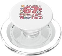 Yo era 6 Ahora Soy 7 Divertido 7 Cumpleaños Niñas Niños Niños PopSockets PopGrip para MagSafe