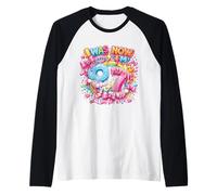 Yo era 6 Ahora Soy 7 Drip Bow Coquette 7th Birthday Girls Camiseta Manga Raglan