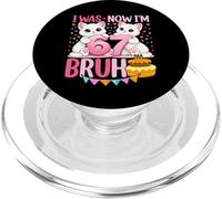 Yo era 6 Ahora Soy 7 Gatito Gracioso Seis Siete Meme 7 cumpleaños PopSockets PopGrip para MagSafe