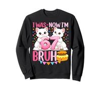 Yo era 6 Ahora Soy 7 Gatito Gracioso Seis Siete Meme 7 cumpleaños Sudadera