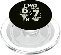 Yo era 6 Ahora Soy 7 Gracioso 67 Gesto De La Mano 7mo Cumpleaños Meme PopSockets PopGrip para MagSafe