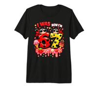 Yo era 6 Ahora Soy 7 Helado Amante Mariquita 67 Meme Cumpleaños Camiseta Premium
