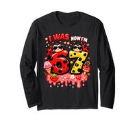 Yo era 6 Ahora Soy 7 Helado Amante Mariquita 67 Meme Cumpleaños Manga Larga