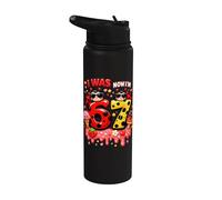 Yo era 6 Ahora soy 7 Helado Amante Mariquita 67 Meme Cumpleaños Stainless Steel Insulated Water Bottle
