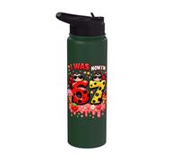 Yo era 6 Ahora soy 7 Helado Amante Mariquita 67 Meme Cumpleaños Stainless Steel Insulated Water Bottle