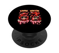 Yo era 6 Ahora Soy 7 Helado Mariquita 67 Meme Cumpleaños Niños PopSockets PopGrip Adhesivo
